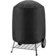 BBQ Grill Cover 210D Grill Cover for Charcoal Kettle, Black Smoker1899