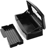 Beatifufu Nail Art Tool Tray Box Organizer Container for Tweezers Nail Clippers Compact Multipurpose Design for Safe Storage