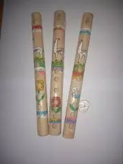 Set of 3 Andean Recorder Flutes with Llamas