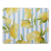 Lemon Stripe Rectangular Placemat - Set of 4
