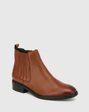 Sheppard Brandy Leather Ankle Boot