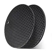 2pcs Silicone mats for Kitchen Counter，Pot Holders，Silicone mat，Trivet，hot