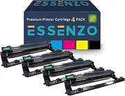 4-Pack DR253 DR-253CL ESSENZO Compatible Drum Units for Brother HL-L3230CDW, HL-L3270CDW, MFC-L3745CDW, MFC-L3770CDW, MFC-L3750CDW, DCP-L3510CDW (1 Black, 1 Cyan, 1 Magenta, 1 Yellow) -Syd Stock