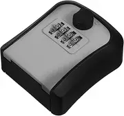 OSALADI Box Wall Mount Key Lock Box Code Lock Box for Outdoor Key Storage Resettable Combination for Enhanced Security Portable Easy Access