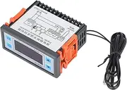 XDW200 Digital Temperature Controller Intelligent Heating and Cooling Control Switch with Probe, Measurement, Versatile Applications, Fault Alarm, (12V)