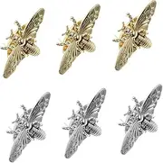 ANDRESLAD Metal Bag Lock Decoration 6pcs Small Bee Locks Bag Clasp Purse Buckles for Handbags