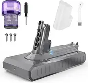 V11 Screw-in Battery Replacement for V11 Battery Vacuum Accessories 3900mAh 25.2V Battery for V11 Absolute V11 Motorhead V11 Fluffy Extra V11 Animal V11 Cord-Free V11 Trigger[Not for SV10S]