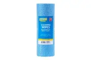 100x Dry Cloth Wipes Roll Blue Spiffy Household Surface Multipurpose 30x30cm