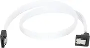 Cable 3.0 Solid‑State Disk 8‑Core 7P Elbow White Data Extension Cord with Shrapnel for Speed Improving, Cable for Hard Disk with Stabel Transmission Speed (White (Elbow))