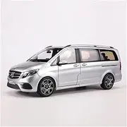 Scale Finished Model Car 1:18 Scale for Mercedes V-Class 2018 MPV Alloy Cast Replica Model Car Static Collection Car Souvenir Die-cast Vehicle