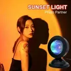 USB Night Light Led Mood Neon Light New Sunset Projector Lamp Home Decoration