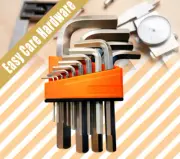 13 Pcs Hex Key Set Durable Wrench Chrome Vanadium CR-V Allen Keys Kit Metric NEW