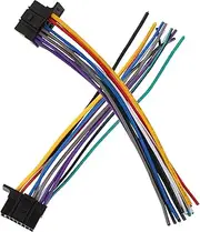 TEHAUX Radio Wiring Harness Heavy Duty Aluminum Car Audio Cable Speaker Wire Adapter