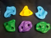 6pc Ninja Tree Climbing Holds Rock Climbing Holds for Kids Climbing Rocks Play