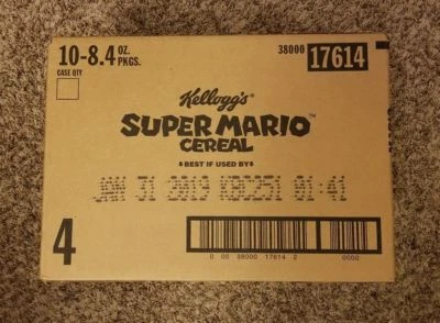 Kellog's SUPER MARIO ODYSSEY CEREAL Limited Edition Nintendo Amiibo Case of 10