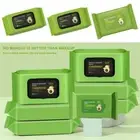 12/60/80PCS Cotton Facial Cleansing Wet Wipes Disposable Cotton Wipes Travel