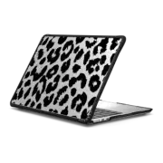 MacBook Air 13-inch (M2 - M4) Impact Case Black White Leopard Print