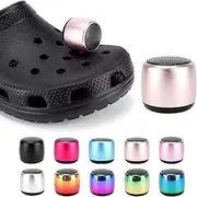 croclights Mini Speaker Gold, Bluetooth Speaker Shoes, Aluminum, Gold
