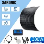 12V 300W Flexible Solar Panel Kit Mono RV Caravan Camping Home Battery Charging