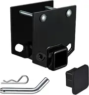 TOPSHINE RV Bumper Hitch Receiver, 2-Inch Adapter, 3500 LBS Capacity, Fits 4x4 Inch Square RV Bumper