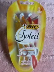 BIC Soleil Disposables Razors ~ SENSITIVE SKIN ~ 4 PACK w/Aloe & Vitamin E