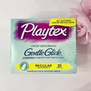 Vintage Playtex Gentle Glide Tampons 20 Regular Prop NEW