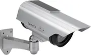Fake Safe Camera, Dummy Camera Camera Model Simulated Monitor Portable with Light Solar Panel Sticker for Shopping Malls for Hotels for Parking Lots