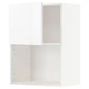 METOD wall cabinet for microwave oven, white/Ringhult white, 60x37x80 cm