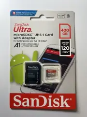 SanDisk Ultra 400 GB MicroSDXC UHS-1 Card with Adapter 120MB/s SDSQUA4