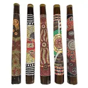 24” / 60cm HARDWOOD DIDGERIDOO - ABORIGINAL ART, DOT ART, AUSTRALIA, SOUVENIR