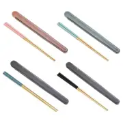 304 Stainless Steel Portable Chopsticks Set Portable Chopsticks with Storage Box