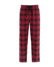 George Men's Red Plaid Woven Flannel Lounge Sleepwear Pajama PJ Pants: M-2XL