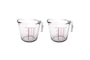 2x Kitchen Classics Glass Measure Jug 4 Cup 1L Kitchen Cookware Accessories
