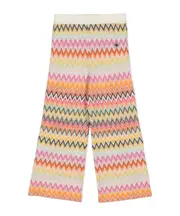 Missoni Kids Zigzag-Wovened Wide-Leg Trousers 6Y,14Y Nude