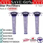 Hygieia 3 X Star Pre-Filters For Dyson V7 & V8 Vacuum Cleaners Replacement Filte