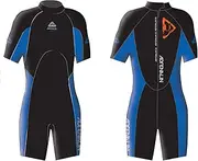 Adrenalin 2 mm Neoprene Men's Aquasport Spring Wetsuit, Small, Blue