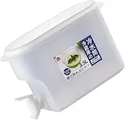 Beatifufu 1Pc Large Capacity Refrigerator Cold Water Jug Beverage Dispenser with Spigot for Tea Camping Parties Buffets Lemon Juice Pitcher