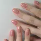 QISANKEE French Tip Nails Press on Nails Light Color, Nude Gradient False Nai...