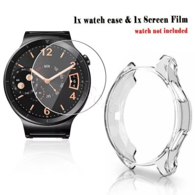 2in1 Screen Protector TPU Case for Samsung Galaxy Watch 42mm SM-R810N SM-R815U