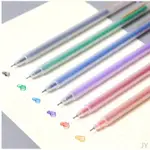 【JY】韓國極細簡約磨砂水彩筆 高光筆 手賬水筆 中性筆 熒光筆 彩色筆