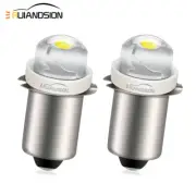2pcs 3-18V P13.5S COB 0.5W LED Flashlight Replacement Bulb Torch Head Lamp White