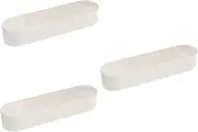 Healeved 3pcs Box Mini Cotton Swab Case Travel Cotton Swab Organizer Pp Material Bear Design Portable Compact