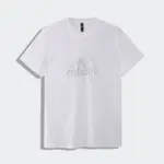 愛迪達 ADIDAS BOS METALLIC 白色短袖T-SHIRT 銀色大LOGO圖案 型號:GH7786