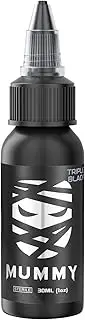 Mummy Tattoo Ink Color Evenly Long Lasting Vibrant and Bright, No Irritation Set 1 oz(Triple Black)