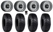 MetalFX Delta Bdlk CC 15" Wheels Bk 30" Intersect Tires Sportsman RZR Ranger