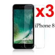 x3 Anti-scratch 4H PET film screen protector guard for Apple iphone 8 front