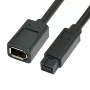 IEEE 1394 6Pin Female to 1394b 9Pin Male Firewire 400 to 800 Wire 20cm 1394b