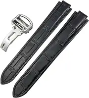 [BCMCBV] Genuine Leather Watchband 14mm 16mm 18mm 20mm 22mm For Ballon Bleu De Cartier Convex Type Colorful Calfskin Watch Strap
