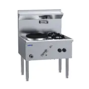 Luus WZ-1C2B Single Hole Two Burner Compact Waterless Wok - WZ-1C2B-LU