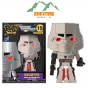 Funko Pop! Pin Cartoons #15 Transformers Megatron 4” Enamel Pin Collectible NIB